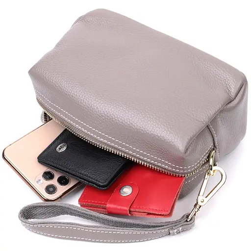 Женская сумка Vintage с двумя ремнями из натуральной кожи 19х11х9 см sum0028987 - фото 7