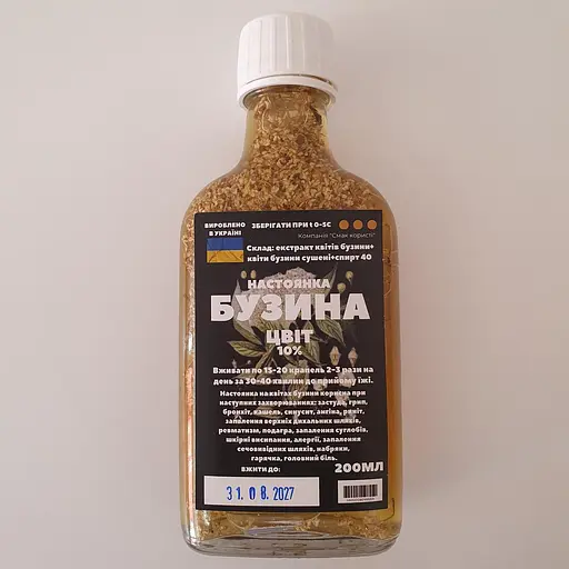 Настоянка на квітах бузини 200 мл - фото 1