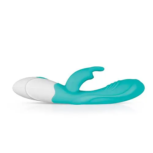 Вібратор-кролик EasyToys Good Vibes Only Leda 20 см бірюзовий - фото 2
