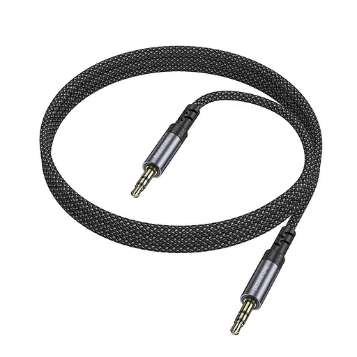 Аудіокабель BOROFONE BL24 Graceful audio cable AUX Metal Grey - фото 3