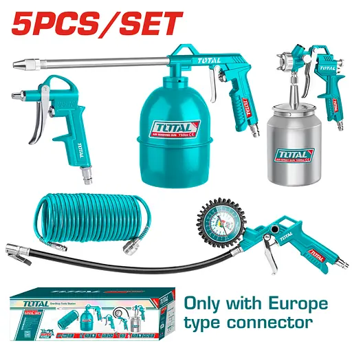 Набір пневмоінструменту Total TATK051, 5 предметів - фото 2