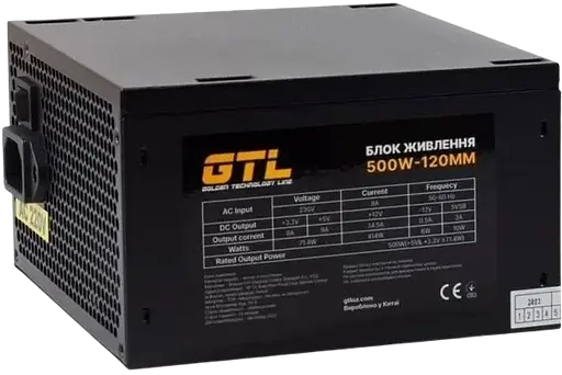 Блок питания GTL Gaming Star 500W (GTLGS500BK)