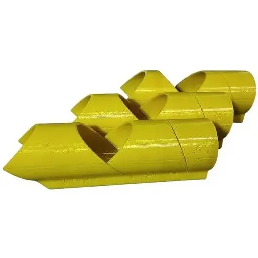 Шаблон для підрізання ізоляції труб 20-40 мм (45°/90°)".№ 2 теплоізоляція 18х9; 22х6 - фото 4