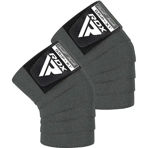 Бинти на коліна RDX K1 GYM Knee Wraps Grey (WAH-K1G) - фото 1