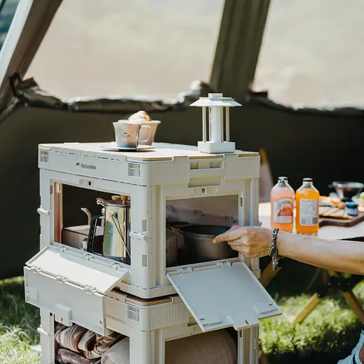 Складаний контейнер Naturehike CNK2450XB020 (23л) Бежево-сірий - фото 7