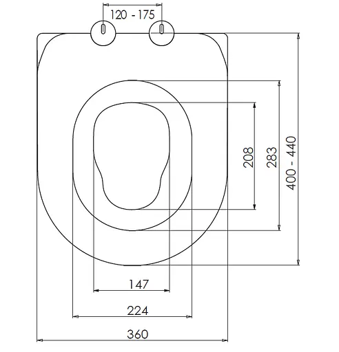Сиденье для унитаза NKP Twin с крышкой и функцией микролифта 0350 - фото 2