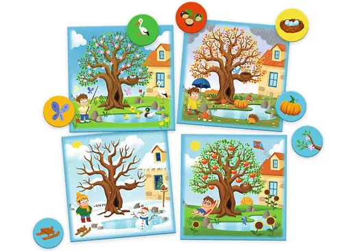 Настільна гра Trefl АБВГДейка. Пори року (Seasons - Kid's ABC) (02157) - фото 2