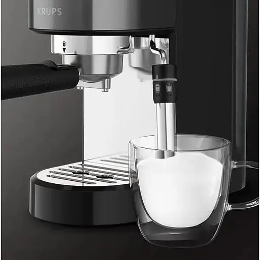 Рожковая кофеварка эспрессо Krups Virtuoso+ Pump XP444G10 - фото 5