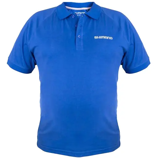 Тенниска поло Shimano Short Sleeve Polo Blue M - фото 1