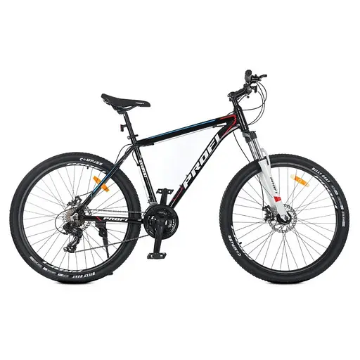 Велосипед "EVEREST" PROF1 G275EVEREST A275.127,5 д. Алюм.рама 19 ", SHIMANO 21SP, алюм.DB, CS TZ500, чорний