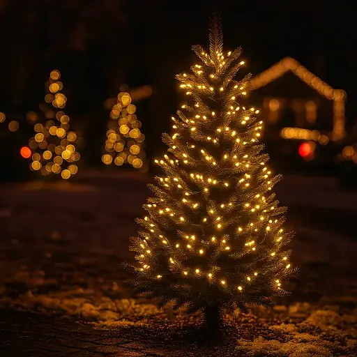 Гірлянда Нитка вулична GarlandoPro 30 м 300 LED білий дріт Жовтий CF300L30MWY - фото 2