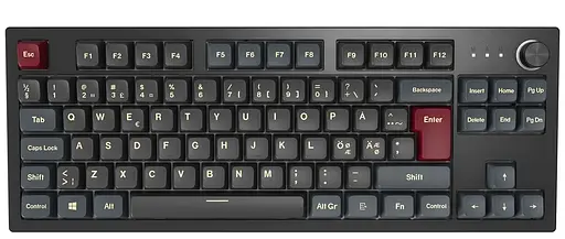 Клавиатура MONTECH MKey TKL Brown Switch Darkness (MK87DB) - фото 1