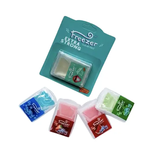 Смужки Freezer для свіжого подиху Набір: м'ята 2 шт, кавун 2 шт, екстра свіжість 4 шт, полуничні 2 шт, арктичні 2 шт - фото 1