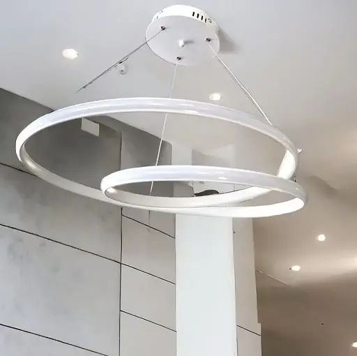 Світлодіодна люстра Сяйво PJ803 (Біла) 46см - фото 2