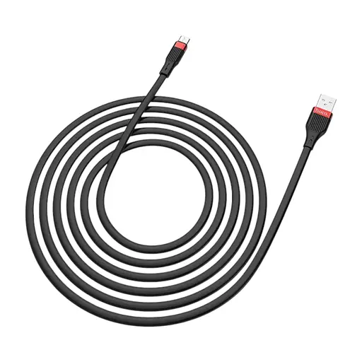 Кабель Hoco U72 Micro USB Forest Silicone черный 1.2 м - фото 1