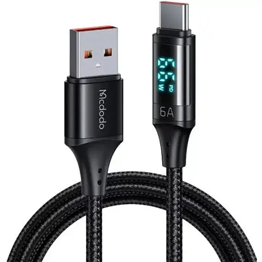 Кабель Mcdodo Digital HD Type-C 6A Data Cable 1.2 м CA-1080 Черный