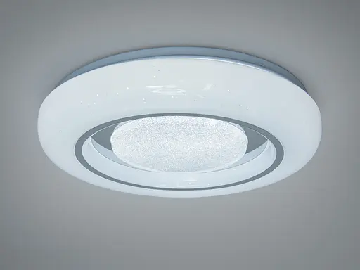 LED стельова люстра Diasha Smart біла хром 34Вт - фото 2