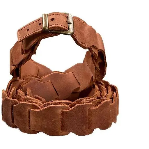 Женский кожаный бохо-ремень BlankNot Crazy Horse светло-коричневый  - фото 1