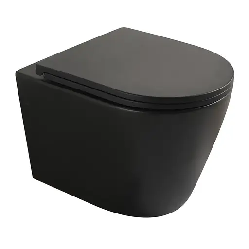 Унитаз подвесной Mixxus Premium Bevel-0304-T1 Black 480x360x360 мм сист. смыва Tornado 1.0 MP6677, Черный матовый - фото 1