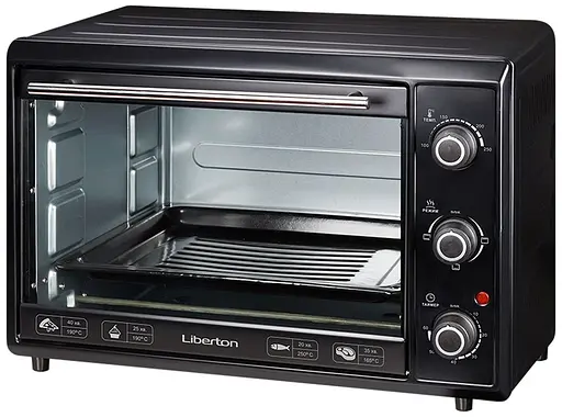Духовка настольная Liberton LEO-400 Black - фото 1