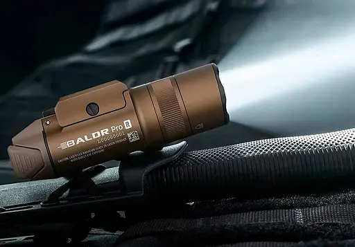 Фонарь с ЛЦВ Olight Baldr Pro R Green Laser Desert Tan - фото 14