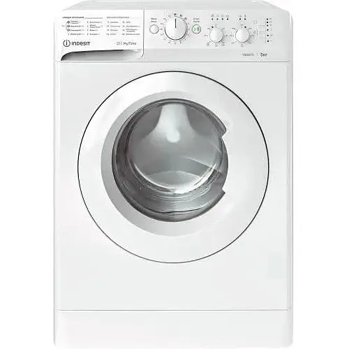 Стиральная машина Indesit OMTWSC 51052 W RU 5 кг фронтальная 16 программ 1000 об/мин A++ 85x59.5x42.5 см White