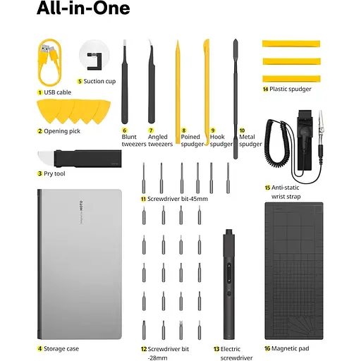 Набір інструментів HOTO Precision Screwdriver Kit Pro (QWLSD012) [105663] - фото 4