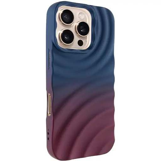Чохол Epik TPU ColorWave для Apple iPhone 16 Pro 6.3 Navy Blue/Plum