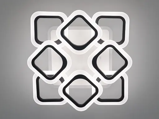 Светодиодная люстра смарт светильник с пультом, подсветкой, 110W - фото 3