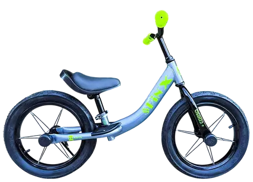 Велобіг Corso Spin-X, сталева рама, колесо 14", надувні колеса, підніжка, підставка для ніг, дзвоник PX-392-86