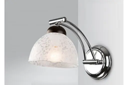 Светильник настенный Gracja KM-1.21/c wen, 1x60w, Е27, хром-венге