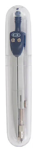 Циркуль Basis, у твердому футлярі типу градусник, темно-синій, ZB.5301BS-03