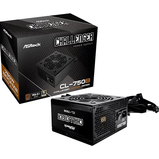Блок живлення AsRock Challenger 750W 80+ Bronze PCIe 5.1 (CL-750B) - фото 6