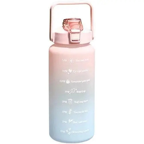 Спортивная бутылка для воды BOTTLE gym pink/navy 2 л