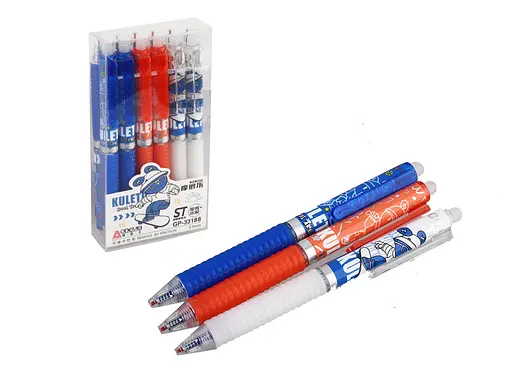 Ручка автоматическая Пиши-стирай Aodemei Kulet, 12 шт., синяя, 0.5 мм, 33188-GP