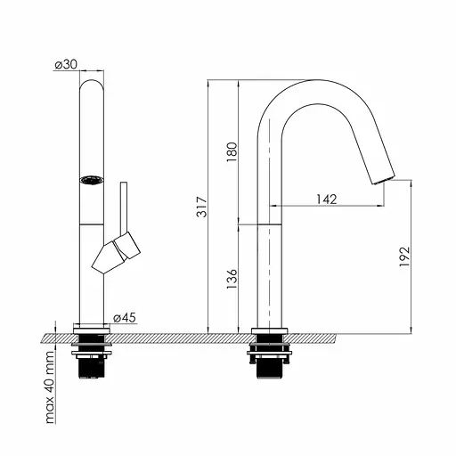 Змішувач для кухні Volle Cruze cepillado oro 1547.110215 Золотий - фото 2