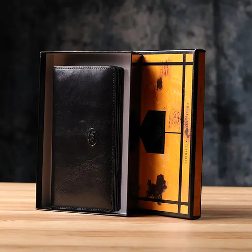 Женский кошелек из натуральной глянцевой кожи Tony Perotti 18.5х9х2 см acs0032272 - фото 10