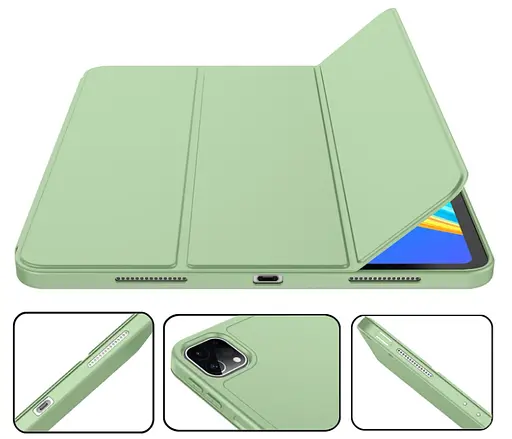 Чохол-книжка CDK для Apple iPad Pro 11" 3gen 2021 екокожа/силікон Smart Case cлот стилус (011190) light green - фото 3