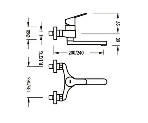 Змішувач для кухні Tres BM 139418 Хром - фото 4