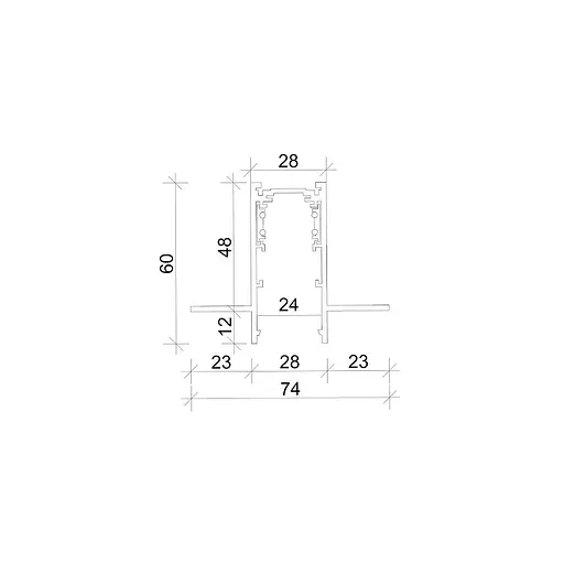 Магнитная шина Skarlat RGD N48V 1M WH - фото 2
