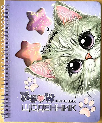 Щоденник шкільний, 165x208 мм, 40 аркушів, спіраль, SD1907