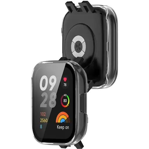 Чехол-накладка DK Пластик Gloss Glass Full Cover для Xiaomi Redmi Watch 3 (clear) - фото 2