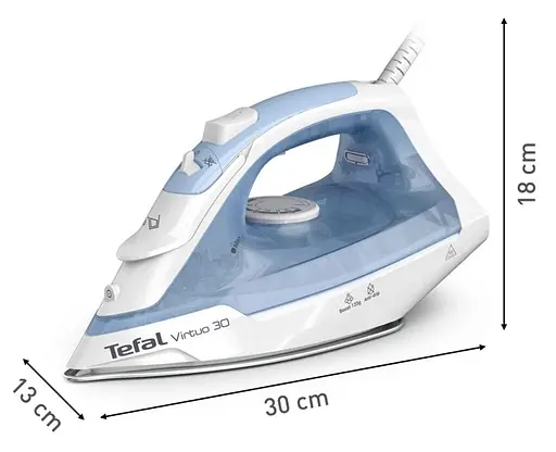 Праска Tefal Virtuo 30 біло-блакитний (FV2C41E0) - фото 16