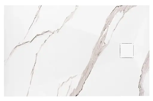 Душовий піддон Rea Magnum 90x120 carrara white REA-K7006 Мармур - фото 2
