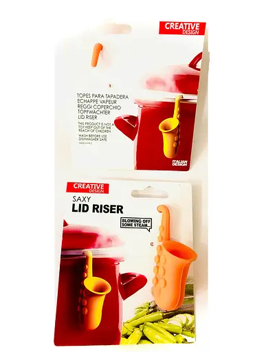 Силіконовий підйомник підставка для кришки каструлі для виходу пари, Kitchen Master Жовтий 85941 - фото 6