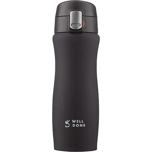 Термокуружка Well Done чорна 420 мл (WD-7164B) - фото 1
