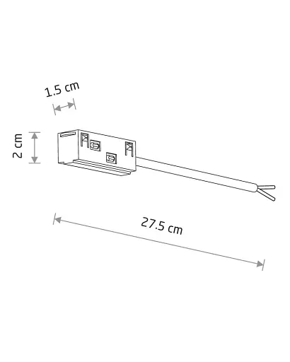 Ввод питания Nowodvorski 11621 LVM Outside Power Supply Conductive Module IP20 белый - фото 2