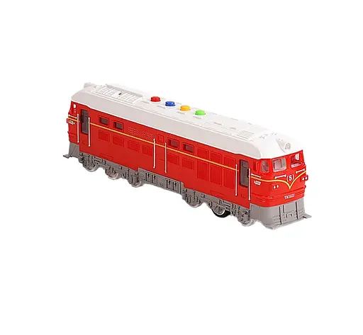 Поезд "Львов-Симферополь" 94308 TK Group, на укр.языке, инерция, звуки, масштаб 1:16, открываются двери, в коробке (6946615876606) Красный - фото 1