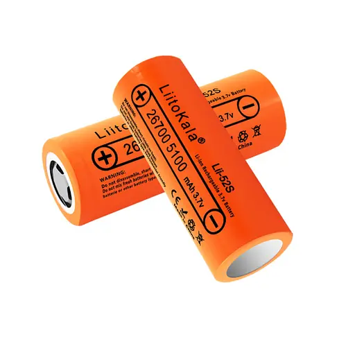 Аккумулятор 26700 LiitoKala Lii-52S 5100мАч 3.6В 20A (Оранжевый) - фото 2