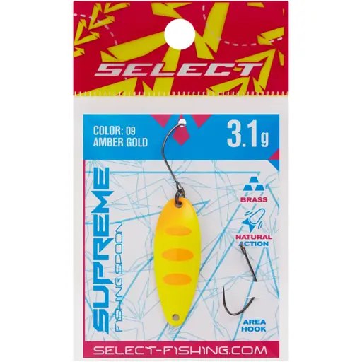 Блесна Select Supreme 3.1g 34mm #09 Amber Gold - фото 2